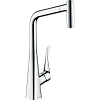 Смеситель для кухни Hansgrohe Metris M71 320, Eco, с вытяжным душем, 2jet, sBox 73824000, хром
