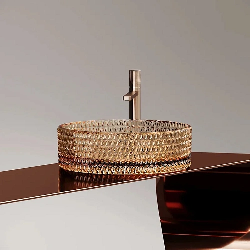 Раковина Ceramica Nova CRISTAL CN6058 бежевый накладная Раковина Ceramica Nova CRISTAL CN6058 бежевый накладная