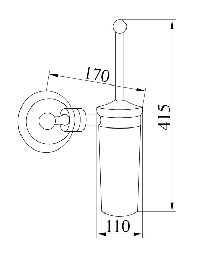 Ершик для унитаза Boheme Hermitage 10363 Ершик для унитаза Boheme Hermitage 10363