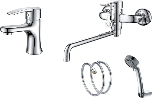 Комплект смесителей D&K DA1360003SET (DA1362141,DA1363301) Комплект смесителей D&K DA1360003SET (DA1362141,DA1363301)