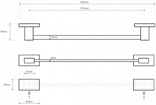 Полотенцедержатель Bemeta PLAZA 118104042 Полотенцедержатель Bemeta PLAZA 118104042