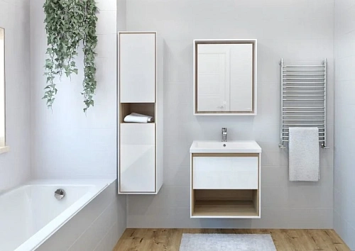 Зеркало Cersanit LOUNA (LU-LOU60-Os) с подсветкой прямоугольное белый SP-LU-LOU60-Os Зеркало Cersanit LOUNA (LU-LOU60-Os) с подсветкой прямоугольное белый SP-LU-LOU60-Os