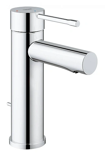 Смеситель для раковины GROHE Essence+ с донным клапаном и низким изливом, хром (23379001) Смеситель для раковины GROHE Essence+ с донным клапаном и низким изливом, хром (23379001)