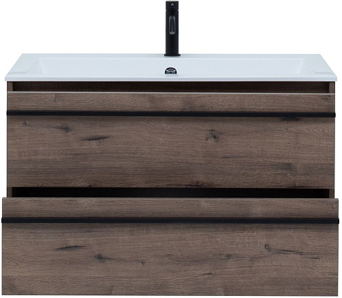 Тумба под раковину Aquanet Lino 90 Дуб Веллингтон 00253913 Тумба под раковину Aquanet Lino 90 Дуб Веллингтон 00253913