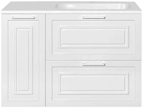 Тумба под раковину Style Line Альба (2 ящ./корзина) Барселона 90 Правая Люкс, белый, PLUS ЛС-000010054 Тумба под раковину Style Line Альба (2 ящ./корзина) Барселона 90 Правая Люкс, белый, PLUS ЛС-000010054