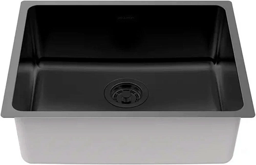 Кухонная мойка Paulmark YUNI 54 UN YU54-MBN, матовый черный NANO-PVD, 540х440мм Кухонная мойка Paulmark YUNI 54 UN YU54-MBN, матовый черный NANO-PVD, 540х440мм
