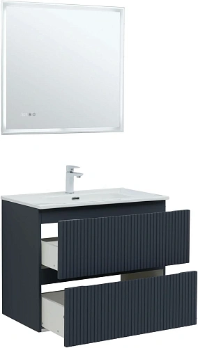 Тумба под раковину Aquanet Джейн Flat 80 маренго 00335429 подвесная Тумба под раковину Aquanet Джейн Flat 80 маренго 00335429 подвесная