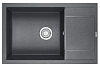 Кухонная мойка Granula 7805, ГРАФИТ (ЧЁРНО-СЕРЫЙ), кварц 780х500