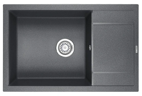 Кухонная мойка Granula 7805, ГРАФИТ (ЧЁРНО-СЕРЫЙ), кварц 780х500 Кухонная мойка Granula 7805, ГРАФИТ (ЧЁРНО-СЕРЫЙ), кварц 780х500