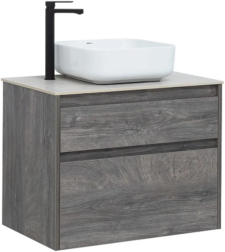 Тумба под раковину Aquanet Nova Lite 75 дуб рошелье (2 ящика) 00242273 Тумба под раковину Aquanet Nova Lite 75 дуб рошелье (2 ящика) 00242273