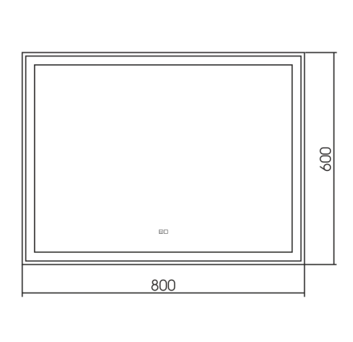 Зеркало Silver mirrors Ливия 800х600 - 2 подогрев, сенсорный выключатель ФР-00001193 Зеркало Silver mirrors Ливия 800х600 - 2 подогрев, сенсорный выключатель ФР-00001193