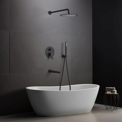 Душевая система Aquatek БЕТТА AQ1173MB Черный матовый Душевая система Aquatek БЕТТА AQ1173MB Черный матовый