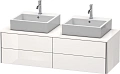 Тумба под раковину Duravit XSquare XS4916B2222 140 см белая глянцевый Тумба под раковину Duravit XSquare XS4916B2222 140 см белая глянцевый