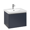 Картинка анонса товара «тумба под раковину villeroy &amp; boch subway 3.0 с подсветкой marine blue / marine blue c577l0vq»