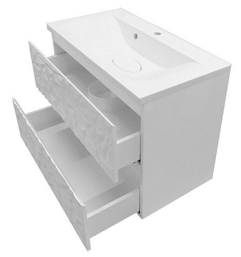 Тумба с раковиной Эстет Bali Iceberg 116 ФР-00018140 800х450 подвесная 2 ящика Тумба с раковиной Эстет Bali Iceberg 116 ФР-00018140 800х450 подвесная 2 ящика