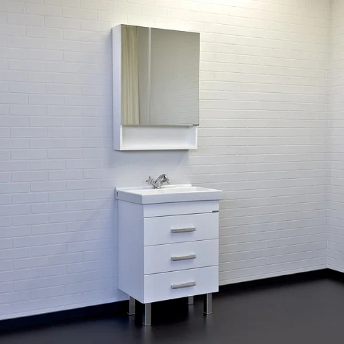 Тумба с раковиной Comforty Никосия 60Н 00-00011160 белый глянец раковина Fest 60 Тумба с раковиной Comforty Никосия 60Н 00-00011160 белый глянец раковина Fest 60