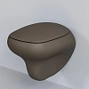 Унитаз подвесной Diamond 123T20601R (530x405x375) матовый коричневый безободковый с толстой крышкой 123T20601R-122T20601 Унитаз подвесной Diamond 123T20601R (530x405x375) матовый коричневый безободковый с толстой крышкой 123T20601R-122T20601