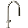 Смеситель для кухни Hansgrohe 210, с вытяжным изливом, 1jet, sBox 72803800, под сталь