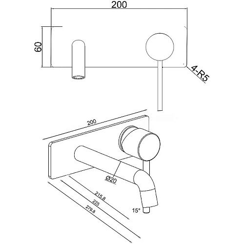 Смеситель для раковины Allen Brau Glotity 5.51004-31 Черный матовый Смеситель для раковины Allen Brau Glotity 5.51004-31 Черный матовый