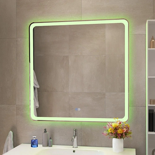 Зеркало CEZARES MULTICOLORE с подсветкой RGB и сенсорным выключателем CZR-SPC-MC-800-800-RGB-TCH 800x800x30 Зеркало CEZARES MULTICOLORE с подсветкой RGB и сенсорным выключателем CZR-SPC-MC-800-800-RGB-TCH 800x800x30