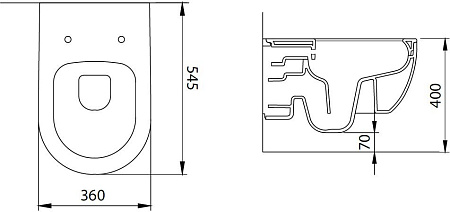 Унитаз подвесной Allen Brau Priority 4.31001.31 с крышкой, черный матовый