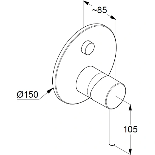 Смеситель для ванны Kludi BOZZ 387590576 хром Смеситель для ванны Kludi BOZZ 387590576 хром