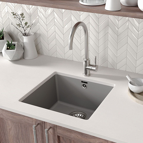 Кухонная мойка Lemark SINARA 440-U встраиваемая снизу из кварцгранита, бежевый 9910068 Кухонная мойка Lemark SINARA 440-U встраиваемая снизу из кварцгранита, бежевый 9910068