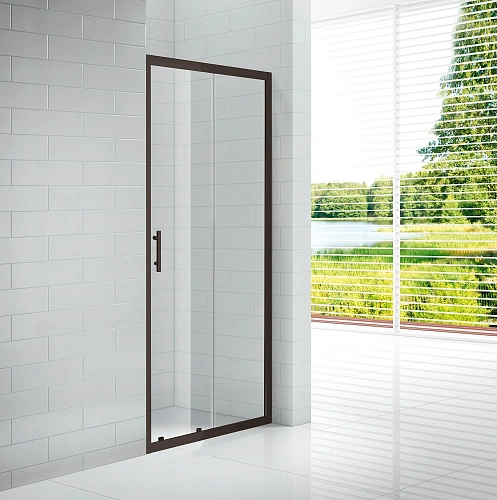 Душевая дверь CEZARES ECO-O-BF-1-120-C-NERO 120см стекло прозрачное, профиль черный Душевая дверь CEZARES ECO-O-BF-1-120-C-NERO 120см стекло прозрачное, профиль черный