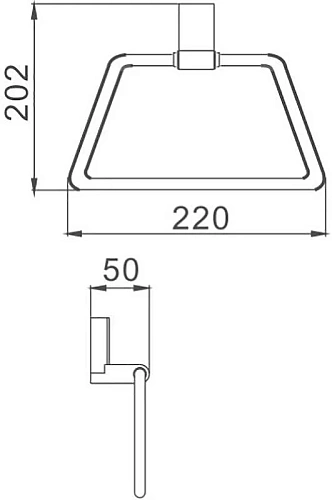 Полотенцедержатель Haiba HB8804 Полотенцедержатель Haiba HB8804