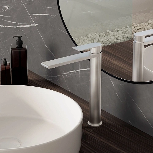 Смеситель для раковины Vincea Vogue (SS) VBF-2VS2BN однорычажный, сатин Смеситель для раковины Vincea Vogue (SS) VBF-2VS2BN однорычажный, сатин