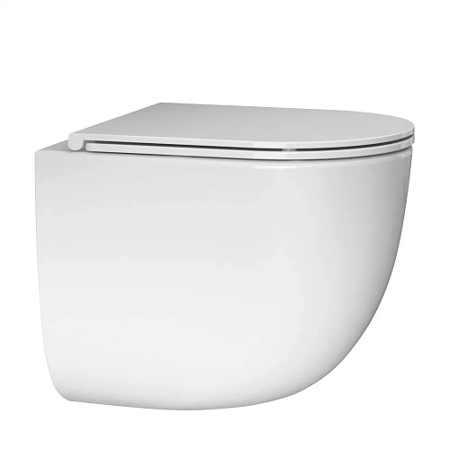 Комплект унитаза ABBER Bequem AC1132TC белый, с закрытым дном с инсталляцией AC0105 и кнопкой AC0121MW белая матовая Комплект унитаза ABBER Bequem AC1132TC белый, с закрытым дном с инсталляцией AC0105 и кнопкой AC0121MW белая матовая