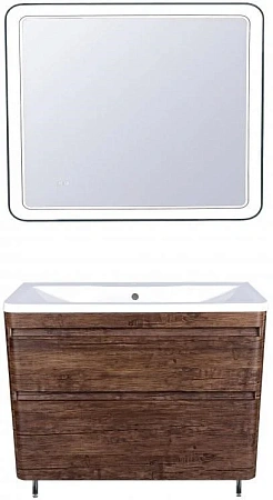 Тумба под раковину Style Line Атлантика 100, Люкс старое дерево, PLUS ЛС-00000614 Тумба под раковину Style Line Атлантика 100, Люкс старое дерево, PLUS ЛС-00000614