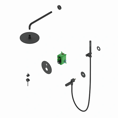 Душевая система Timo Saona SX-2379/03SM встраиваемая черный Душевая система Timo Saona SX-2379/03SM встраиваемая черный