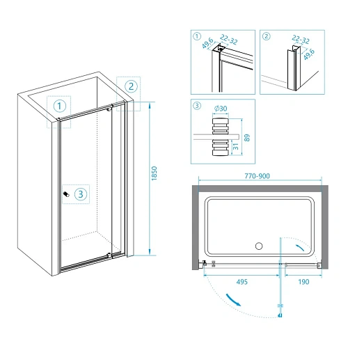Душевая дверь RGW Passage PA-02B 04080208-14 Душевая дверь RGW Passage PA-02B 04080208-14