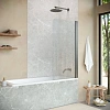 Шторка на ванну Vegas-glass EV NOVO 76 11 02 R 760 мм, профиль оружейная сталь, стекло шиншилла