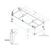 Каркас для ванны CEZARES EMP-160-70-MF-R 1485x585 Каркас для ванны CEZARES EMP-160-70-MF-R 1485x585