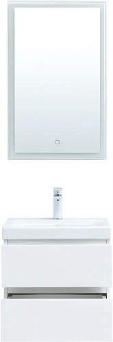 Комплект мебели Aquanet Беркли 50 белый глянец (2 ящика) 00306356 Комплект мебели Aquanet Беркли 50 белый глянец (2 ящика) 00306356