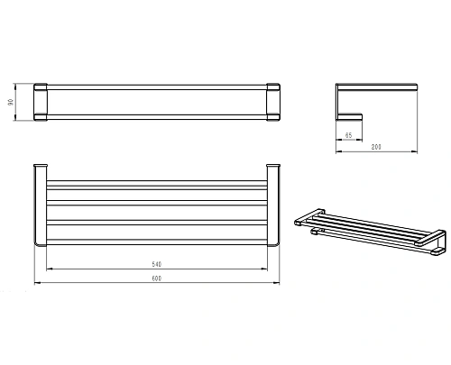 Полотенцедержатель Wonzon & Woghand черный матовый (WW-V3902-MB) Полотенцедержатель Wonzon & Woghand черный матовый (WW-V3902-MB)