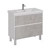 Тумба под раковину Lemark COMBI 100 см подвесная/напольная, бетон/белый LM03C100T-Beton Тумба под раковину Lemark COMBI 100 см подвесная/напольная, бетон/белый LM03C100T-Beton