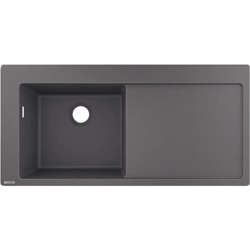 Кухонная мойка Hansgrohe S51 S5110-F450 450 с крылом 43330290, серый камень встраиваемая Кухонная мойка Hansgrohe S51 S5110-F450 450 с крылом 43330290, серый камень встраиваемая