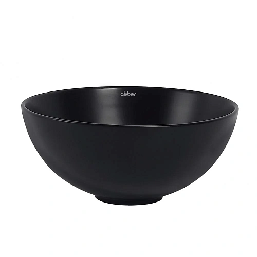 Раковина ABBER Bequem AC2106MB накладная, черная матовая Раковина ABBER Bequem AC2106MB накладная, черная матовая