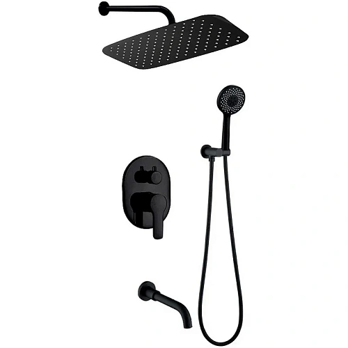 Душевая система BERGES VENTAS 3O BLACK, черный матовый 073010 Душевая система BERGES VENTAS 3O BLACK, черный матовый 073010