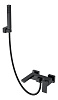 Картинка анонса товара «смеситель для ванны boheme qubic matt black 473-b»