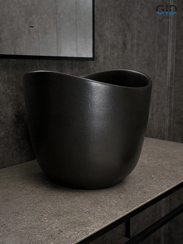 Раковина Gid N9303bg 53378 накладная черная графит 36x36x32 Раковина Gid N9303bg 53378 накладная черная графит 36x36x32