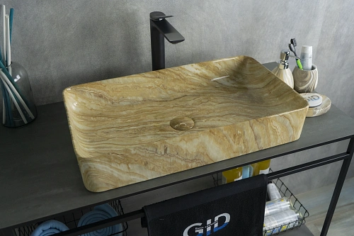 Раковина Gid Mnc595 54456 накладная под камень глянцевая 60x34x11 Раковина Gid Mnc595 54456 накладная под камень глянцевая 60x34x11