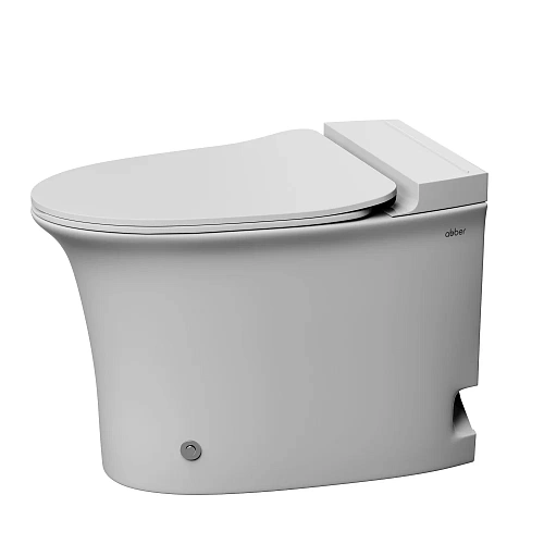 Унитаз напольный ABBER Bequem AC1125P белый с импульсным смывом Унитаз напольный ABBER Bequem AC1125P белый с импульсным смывом