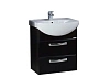 Тумба с раковиной Aquaton Ария 65 М черный глянец 1A1233K0AA950 Тумба с раковиной Aquaton Ария 65 М черный глянец 1A1233K0AA950