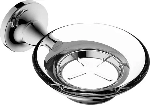 Мыльница Rush Corsica CO42411 стеклянная хром Мыльница Rush Corsica CO42411 стеклянная хром