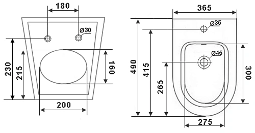 Биде подвесное Timo KULO TWB-02+TK-404MB черное матовое с системой инсталляции Биде подвесное Timo KULO TWB-02+TK-404MB черное матовое с системой инсталляции