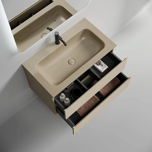 Тумба под раковину SANCOS Folk FL80CP 790х445х500 капучино, подвесная Тумба под раковину SANCOS Folk FL80CP 790х445х500 капучино, подвесная